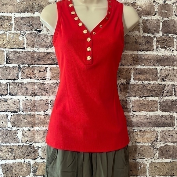 Jauoop Womens V Neck Tank Top - Picture 2 of 12